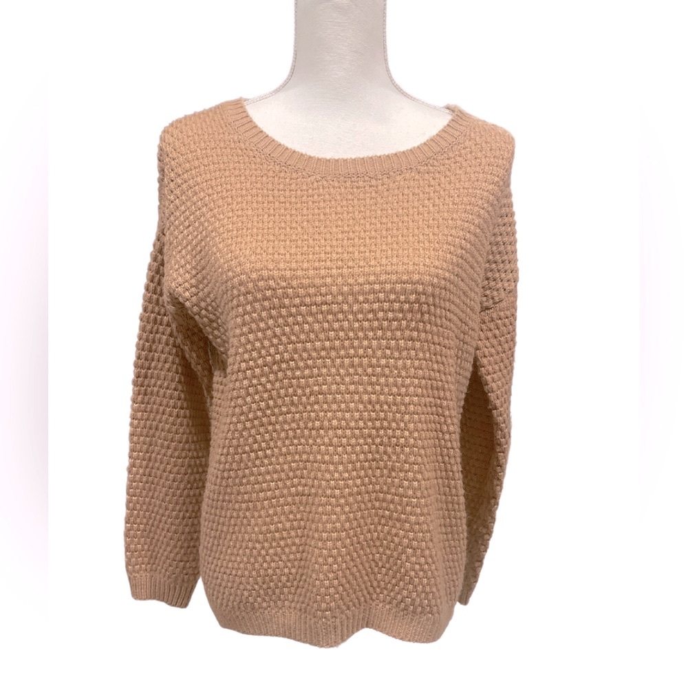 Forever 21 Waffle Sweater - Tan Brown Size Small